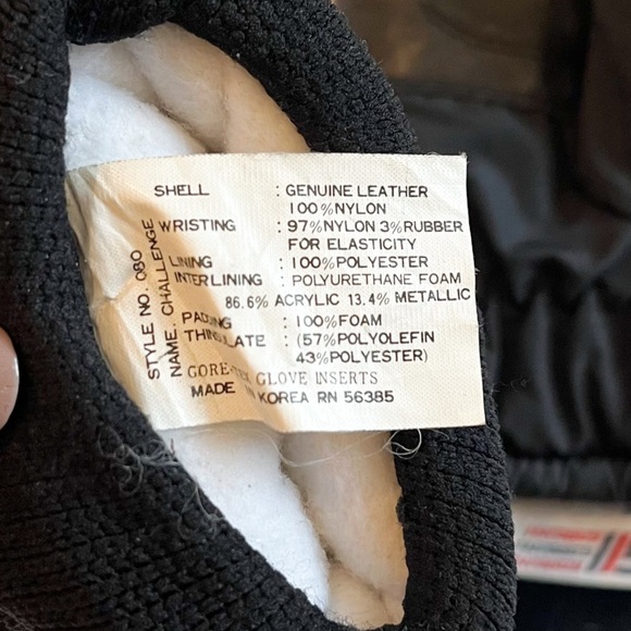 Gordini Insulated Leather Palm Winter Gloves Size Medium Women’s - Picture 8 of 8